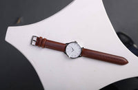 Iconic Brown and Silver Men's Watch