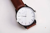 Iconic Brown and Silver Men's Watch