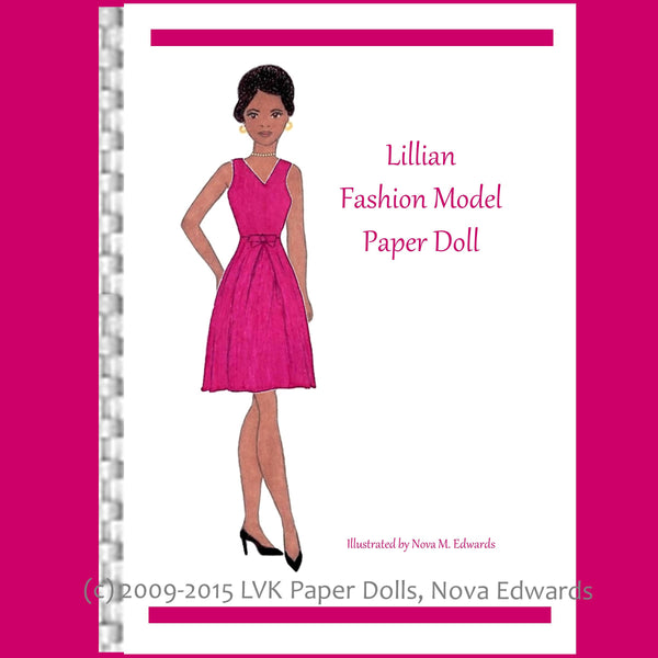 Lillian Fashion Model Paper Doll